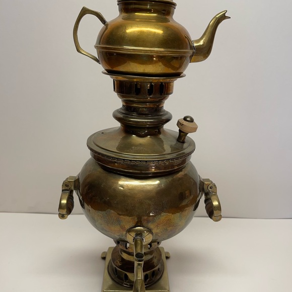 💵💵SOLD🤩🤩Mactep 1875 Tea, Water Brass Pot - Picture 1 of 13